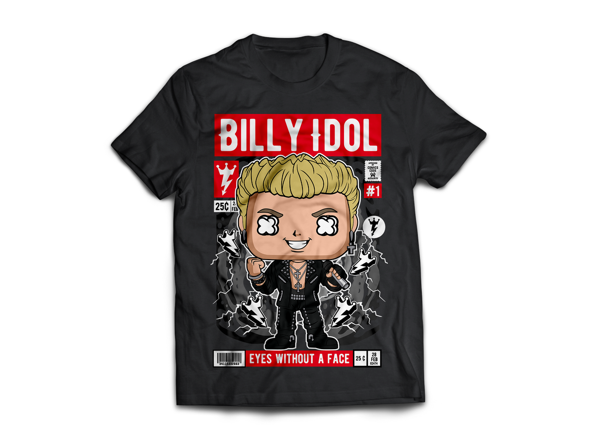 Billy Idol Pop Art Short Sleeve T-Shirt