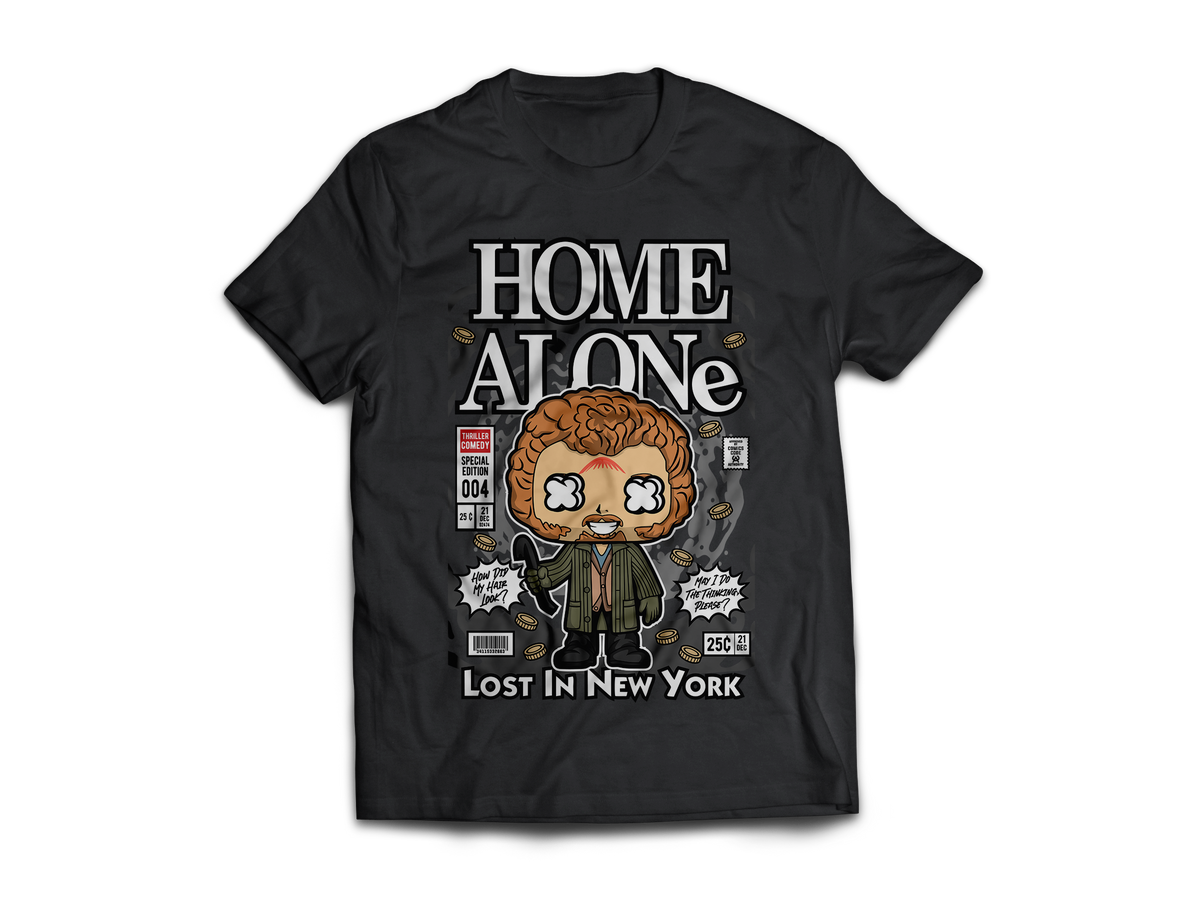 Home-Alone Pop Art Short Sleeve T-Shirt