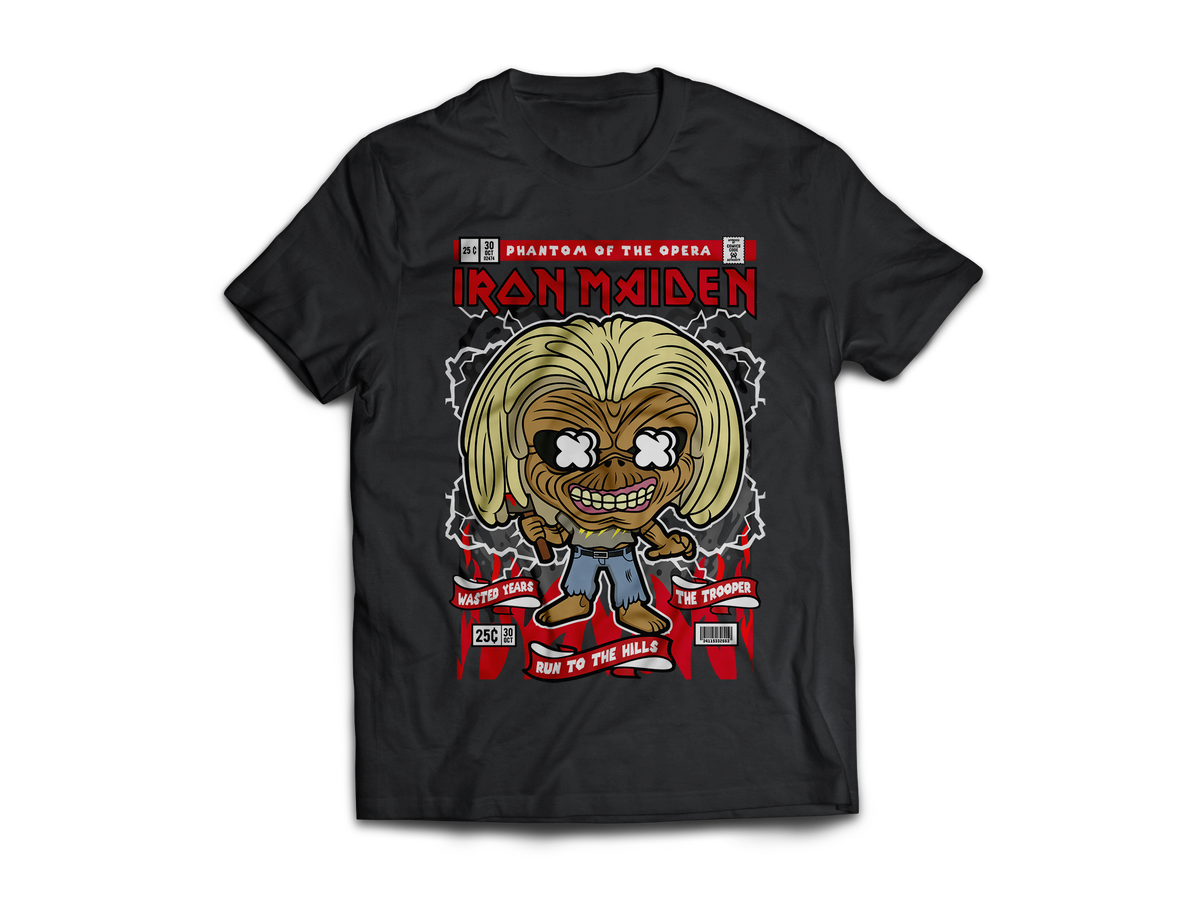 Iron Maiden Pop Art Short Sleeve T-Shirt