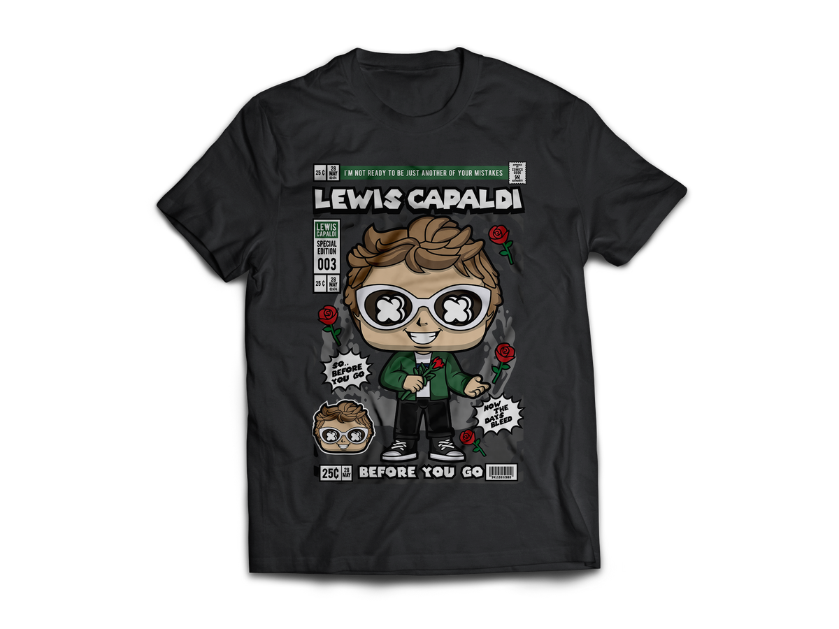 Lewis Capaldi Pop Art Short Sleeve T-Shirt