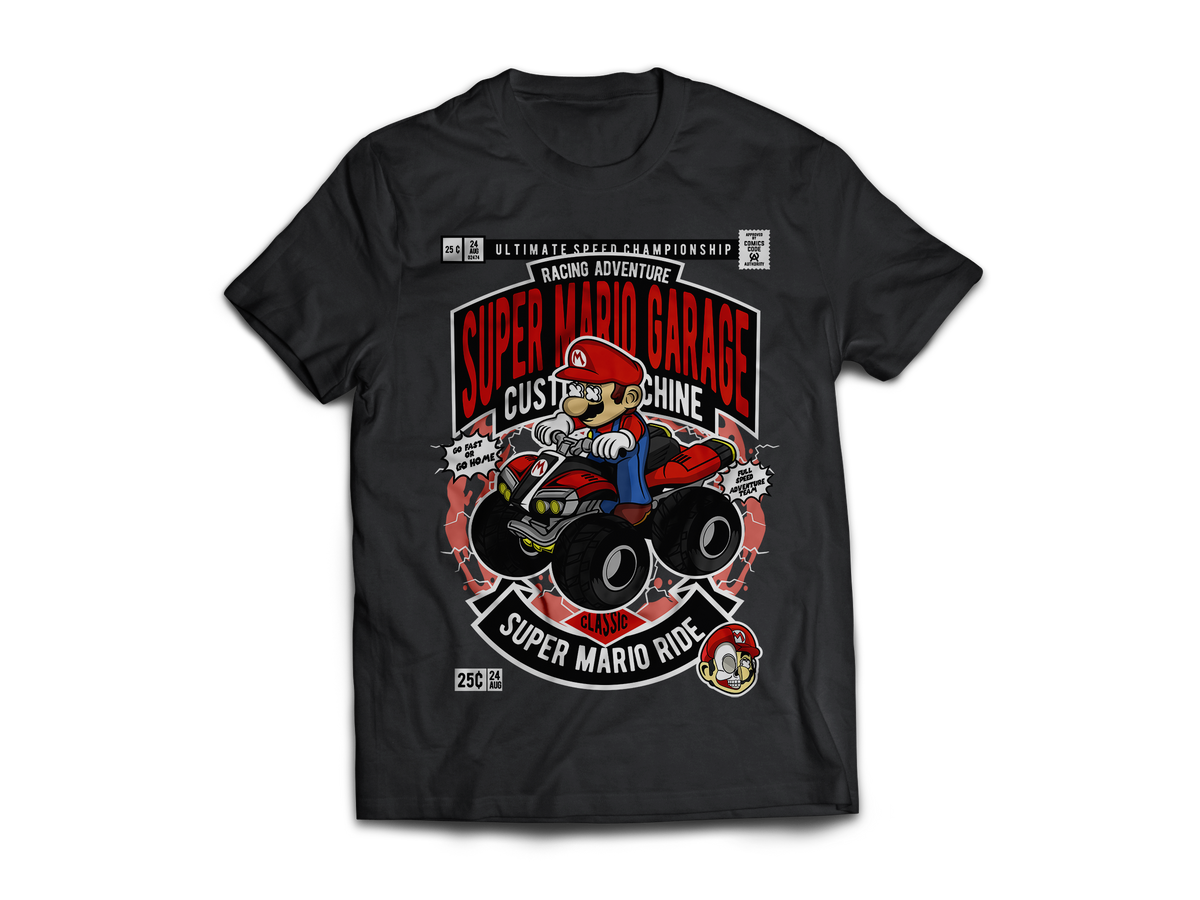 Super Mario Pop Art Short Sleeve T-Shirt
