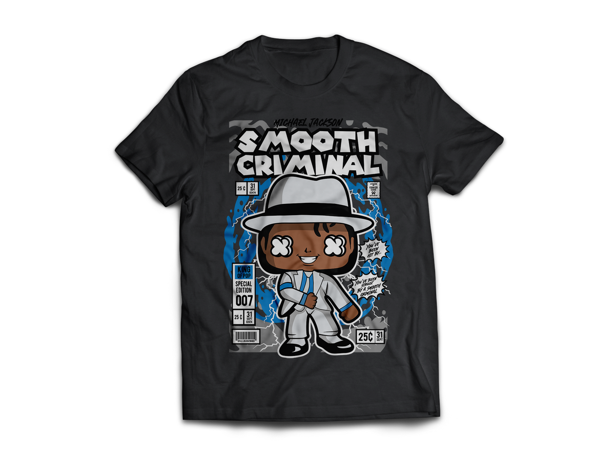 Michael Jackson Smooth Criminal Pop Art Short Sleeve T-Shirt