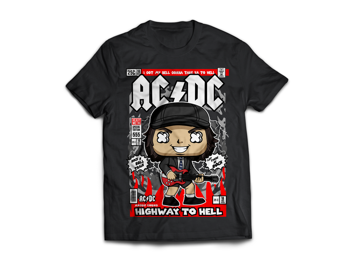ACDC Pop Art Short Sleeve T Shirt