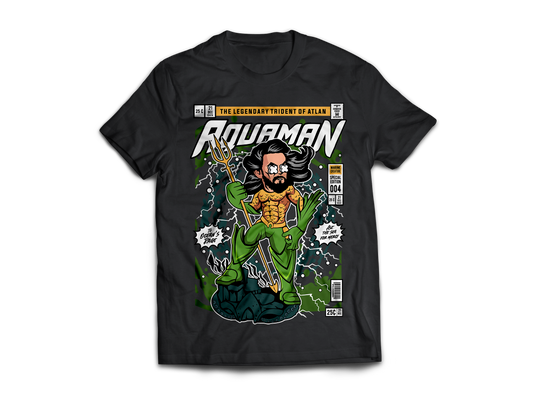 Aquaman Pop Art Short Sleeve T Shirt