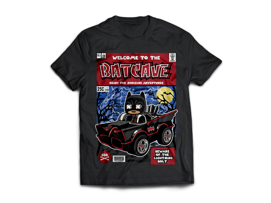Bat Man Bat Cave Pop Art Short Sleeve T-Shirt