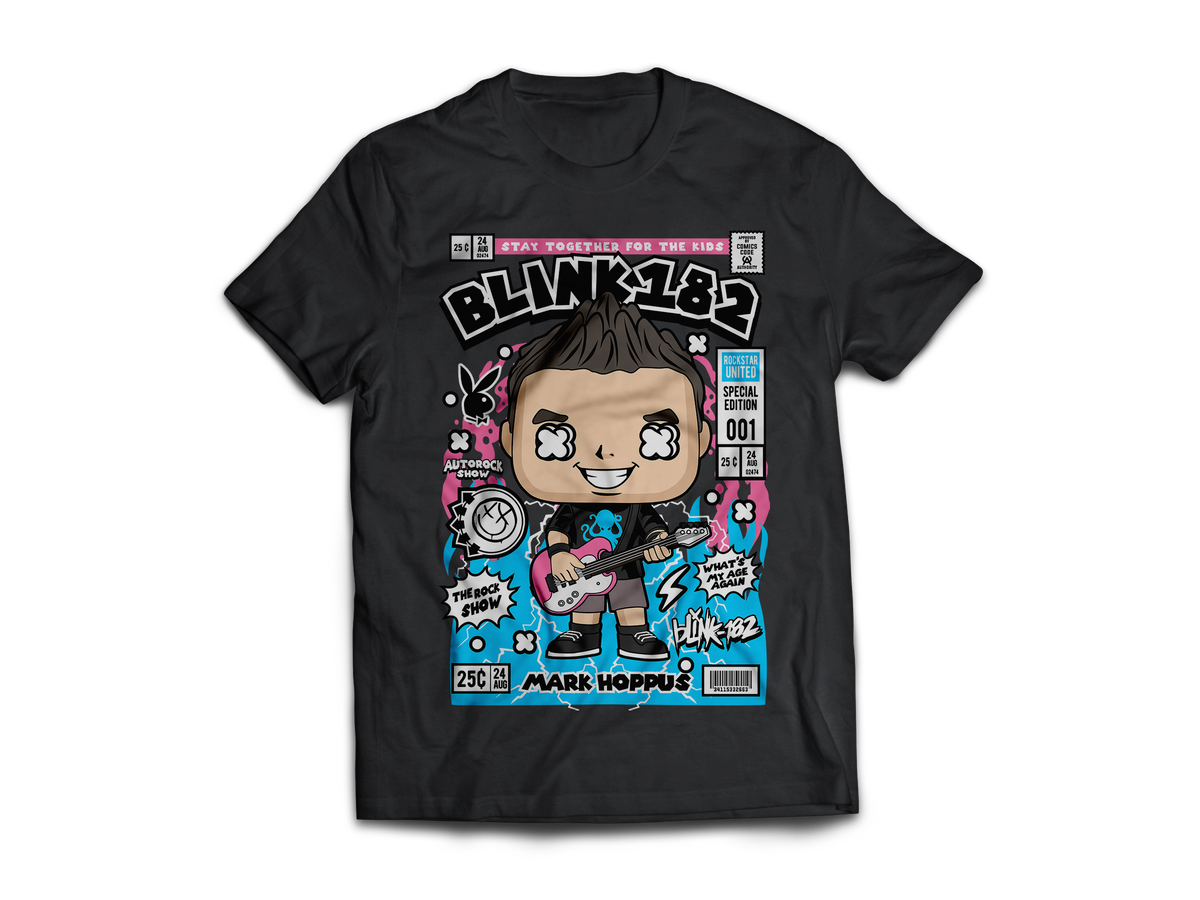 Blink182 Pop Art  Short Sleeve T-Shirt