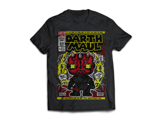 Darth Maul Pop Art  Short Sleeve T-Shirt