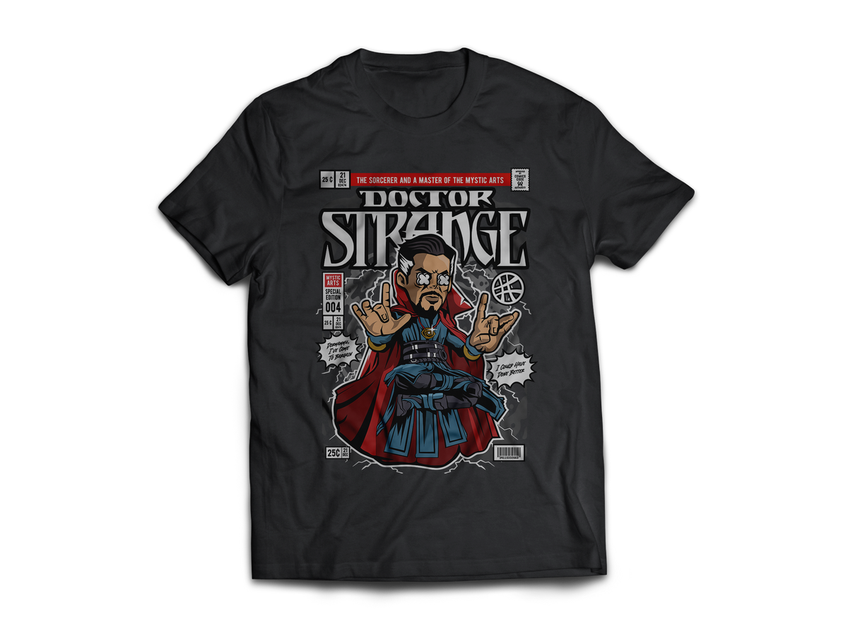 Doctor Strange Pop Art  Short Sleeve T-Shirt