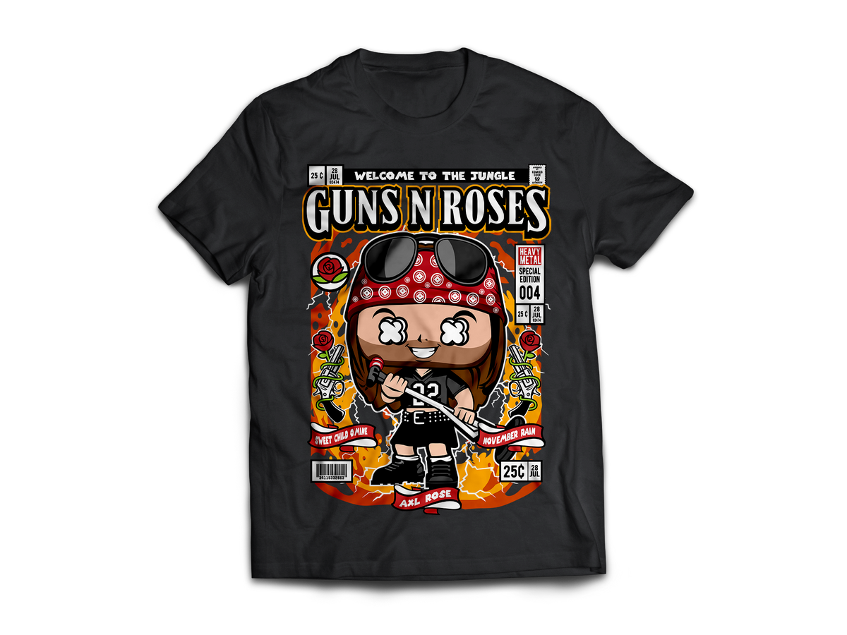 Guns and Roses Pop Art Short Sleeve T-Shirt