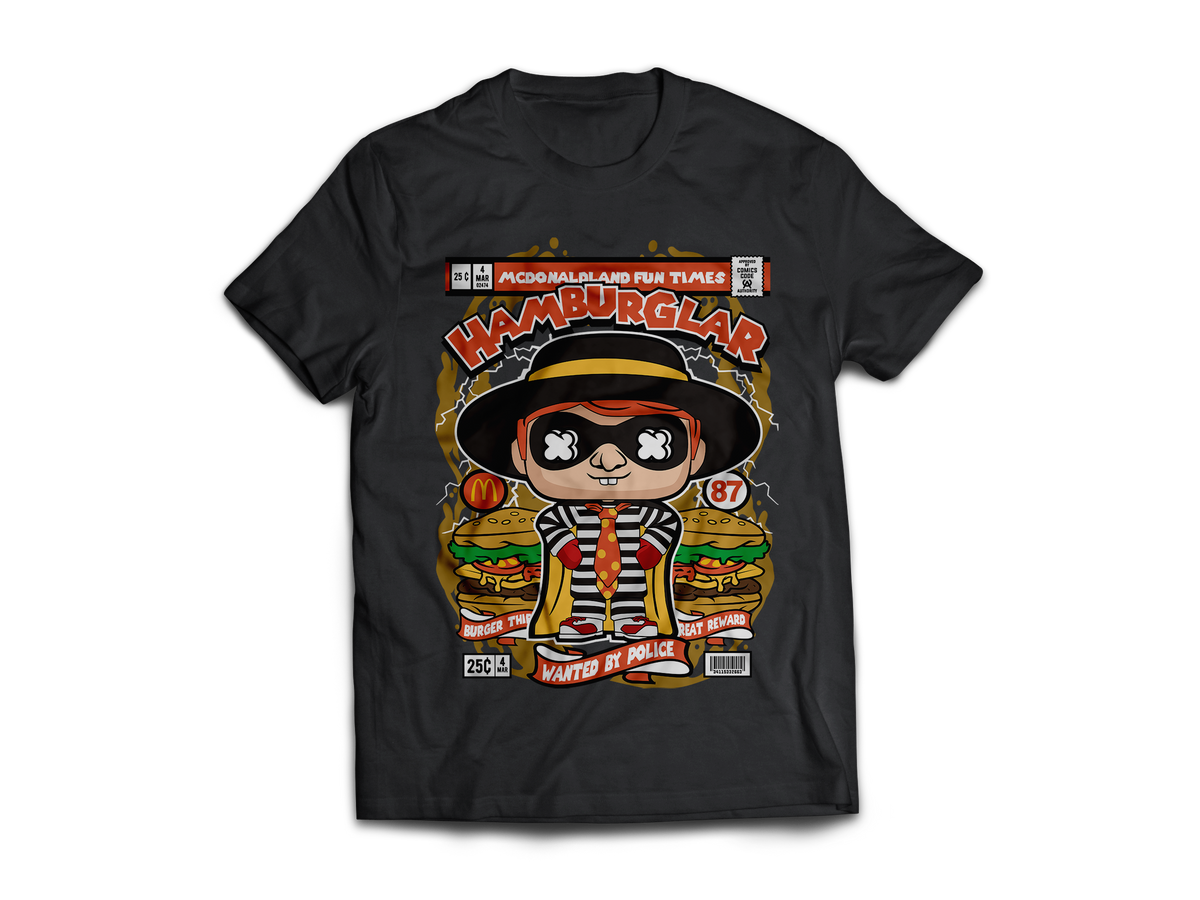 Hamburglar Pop Art  Short Sleeve T-Shirt