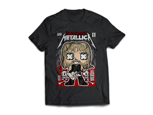 James Hetfield Metallica Pop Art  Short Sleeve T-Shirt