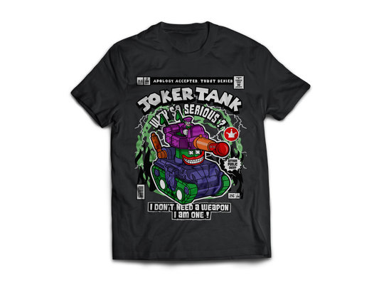 Joker Tank Pop Art Short Sleeve T-Shirt
