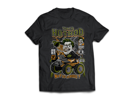 Joker Hotrod Pop Art Short Sleeve T-Shirt