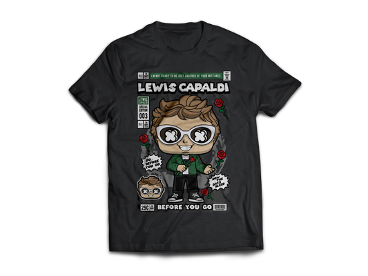 Lewis Capaldi Pop Art  Short Sleeve T-Shirt