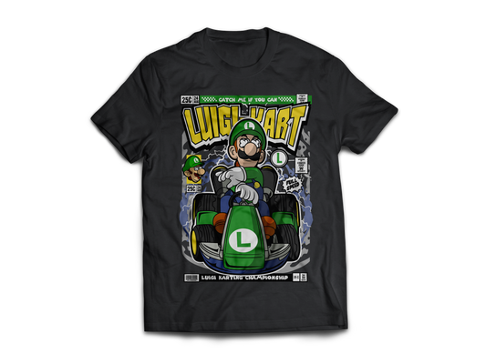 Luigi Kart Pop Art  Short Sleeve T-Shirt