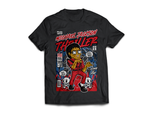 Michael Jackson Thriller Pop Art Short Sleeve T-Shirt