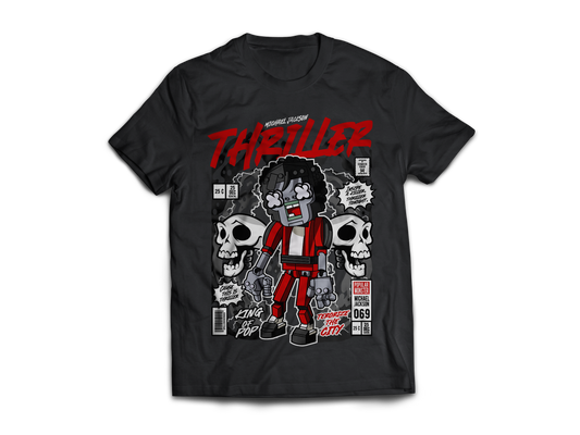 Michael Jackson Thriller Pop Art Short Sleeve T-Shirt