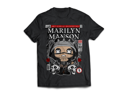 Marilyn Manson Pop Art  Short Sleeve T-Shirt