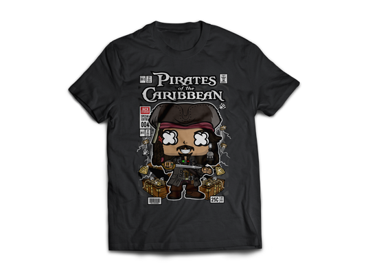 Pirates of the Caribbean Pop Art  Short Sleeve T-Shirt
