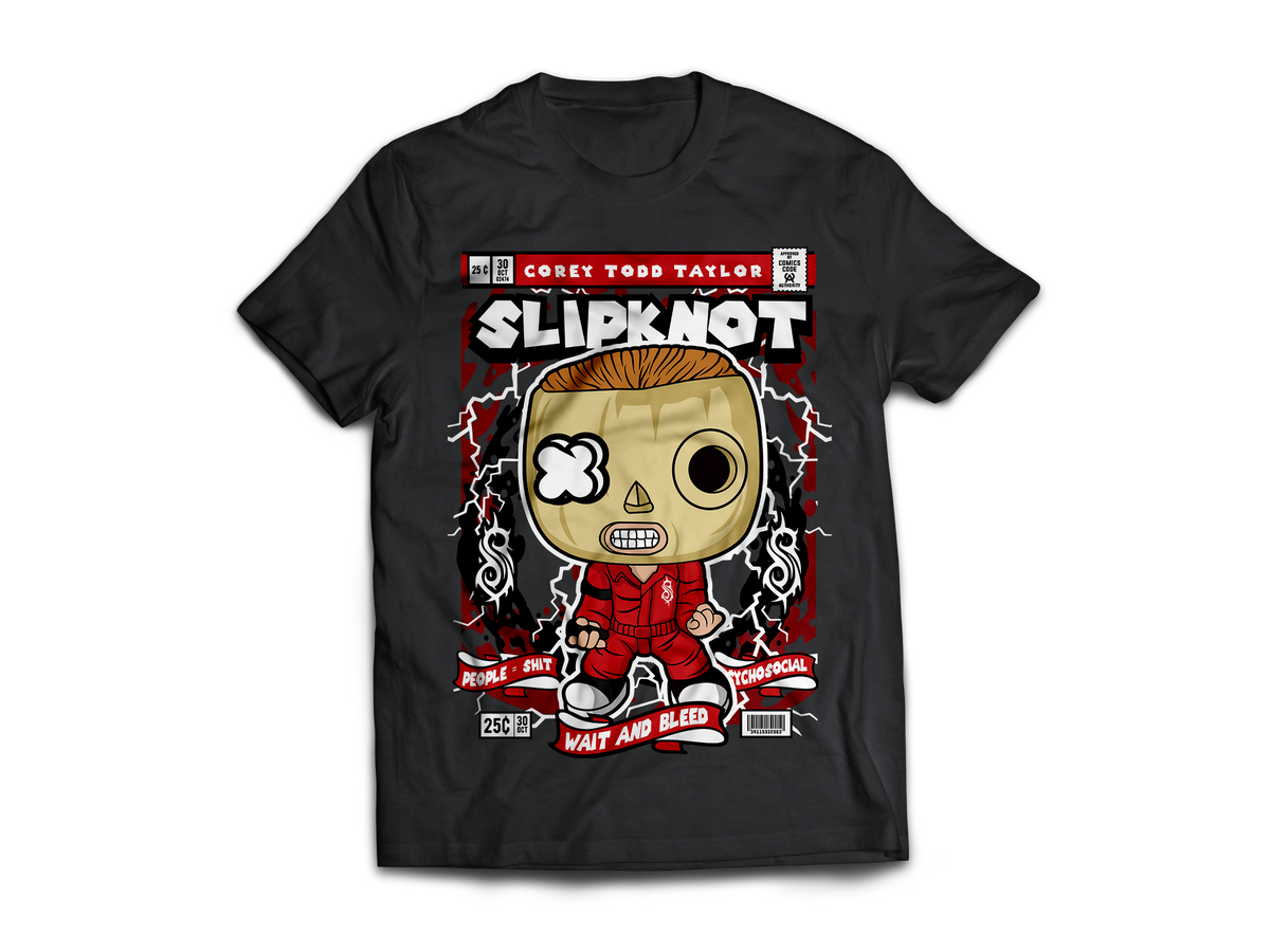 Slipknot Pop Art  Short Sleeve T-Shirt